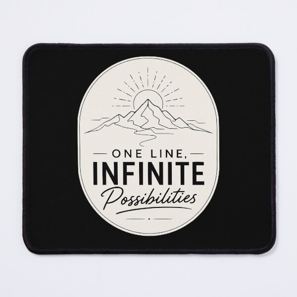 Item preview, Mountain Single-Line Minimal designed and sold by FreshPixelArt.