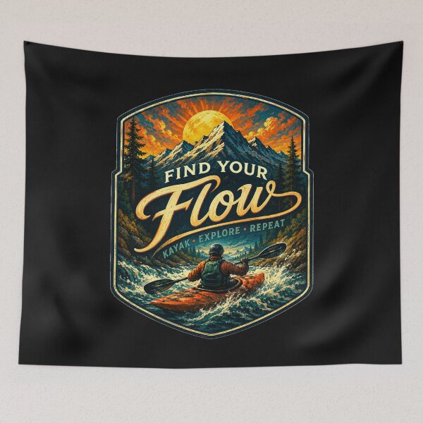 Item preview, Kayaking Find Your Flow designed and sold by Johnny Furlotte.
