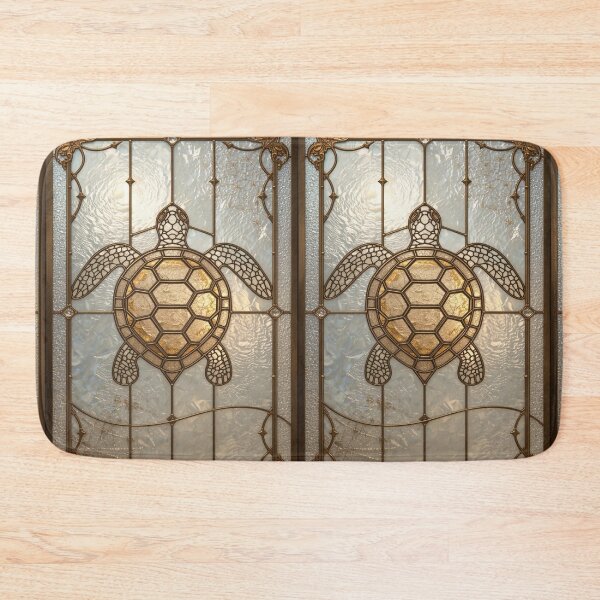Item preview, Golden Stained Glass Turtle Coquette Style designed and sold by BriSher.