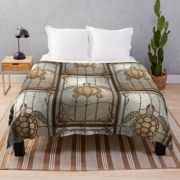 Item preview, Golden Stained Glass Turtle Coquette Style designed and sold by BriSher.