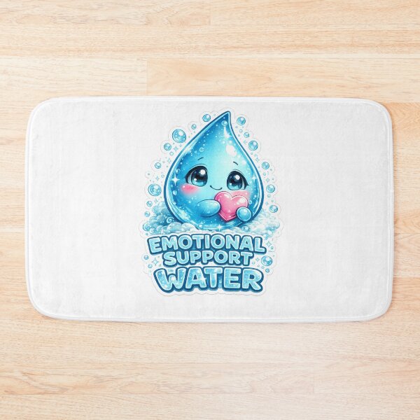 Item preview, Emotional Support Water | Cute 3D Water Drop Sticker | Hydration Buddy designed and sold by Timeless Junction.