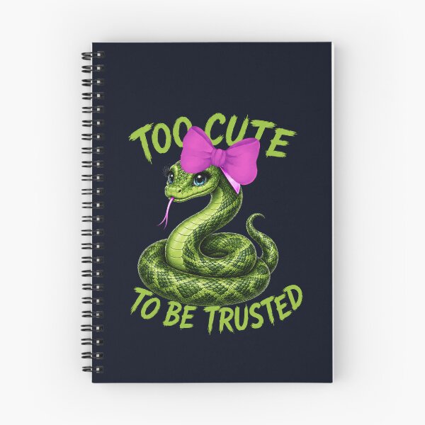 Item preview, Too Cute To Be Trusted – Cute Green Snake with Pink Bow designed and sold by Aimetoi.