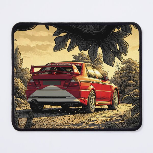 Item preview, Mitsubishi Lancer Evo Cartoon designed and sold by Racing Art Store.