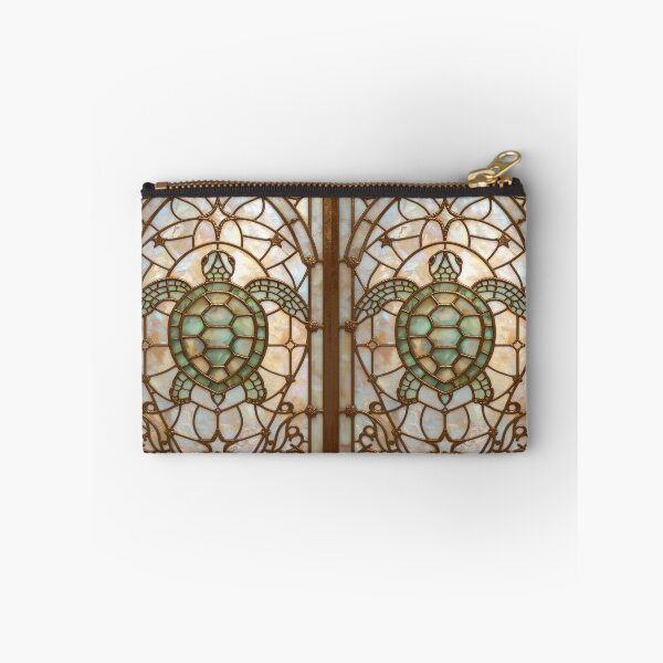Item preview, Golden Stained Glass Turtle Coquette Style designed and sold by BriSher.