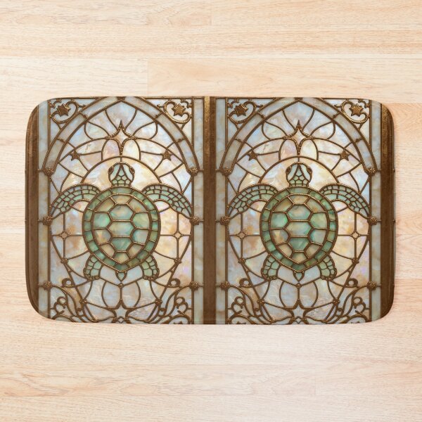 Item preview, Golden Stained Glass Turtle Coquette Style designed and sold by BriSher.