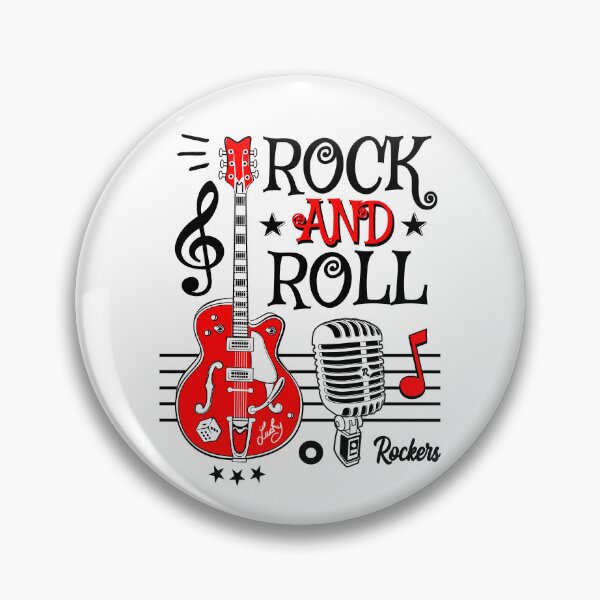 Item preview, Rockabilly Music Classic Rock and Roll Guitar Sock Hop Retro Style Biker designed and sold by MemphisCenter.