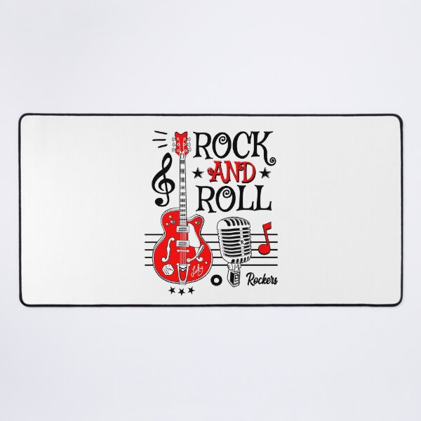 Item preview, Rockabilly Music Classic Rock and Roll Guitar Sock Hop Retro Style Biker designed and sold by MemphisCenter.