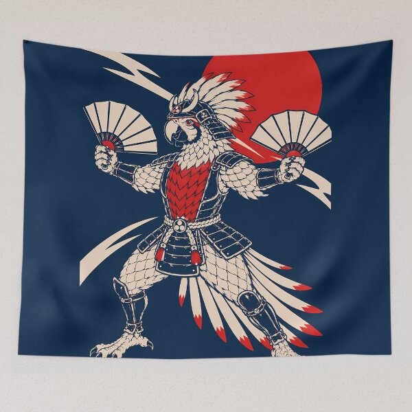 Item preview, Samurai Macaw designed and sold by KungPowUnicorn.
