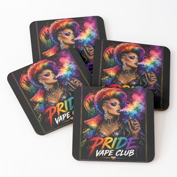 Item preview, Pride Vape Club – Neon Rebel Drag Queen designed and sold by House of Taste Designs.