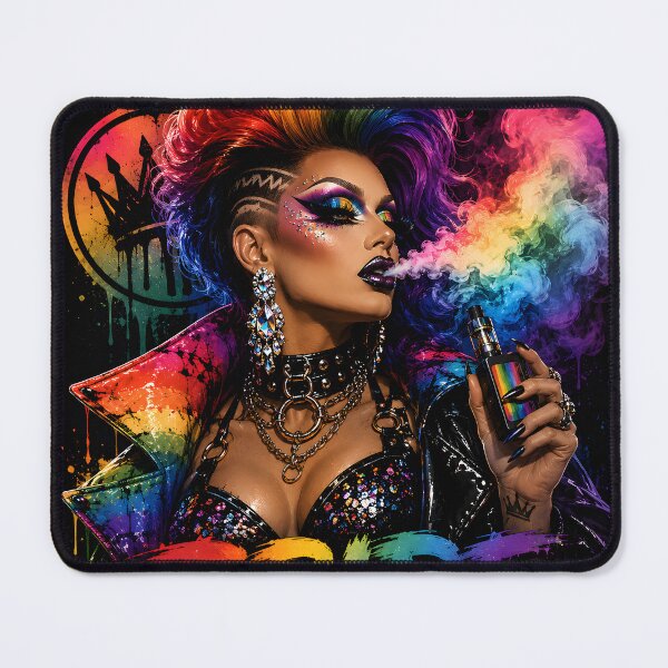 Item preview, Pride Vape Club – Neon Rebel Drag Queen designed and sold by House of Taste Vape Designs.