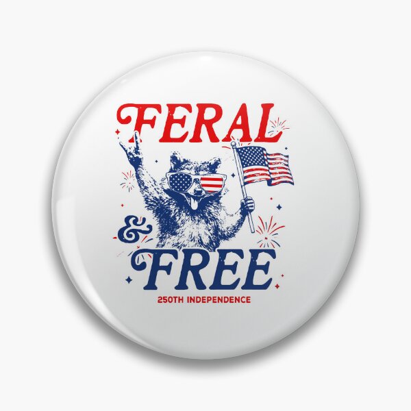 Item preview, Feral And Free Shirt, 250th Independence Tee, Patriotic Raccoon Sweatshirt, 4th Of July designed and sold by VegaPPAr.