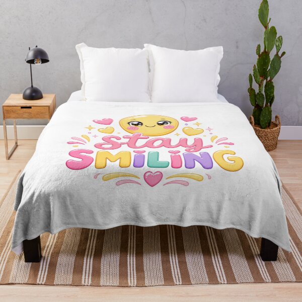 Item preview, Stay Smiling Kawaii Smiley Face | Pastel Y2K Aesthetic Positive Vibes designed and sold by Dulxoz.