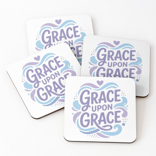 Item preview, Grace Upon Grace Christian Bible Verse  designed and sold by stylishdzign.