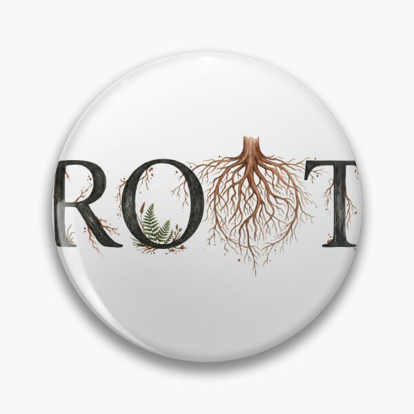 Item preview, Roots Typography Watercolor Botanical Nature Wall Art designed and sold by Presshue.