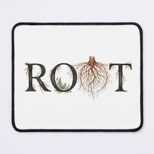 Item preview, Roots Typography Watercolor Botanical Nature Wall Art designed and sold by Presshue.