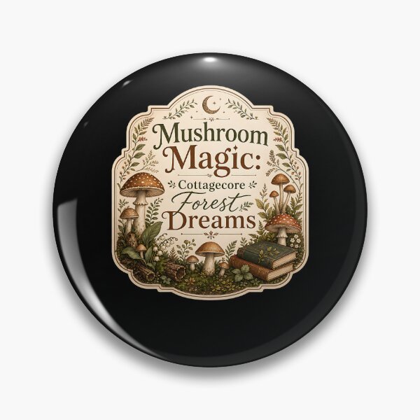 Item preview, Mushrooms Cottagecore Botanical designed and sold by FreshPixelArt.