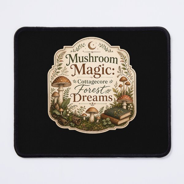 Item preview, Mushrooms Cottagecore Botanical designed and sold by FreshPixelArt.