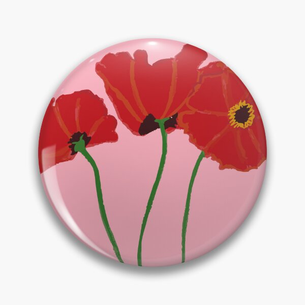 Item preview, Happy Poppies with a Pink Background designed and sold by soozie-c.