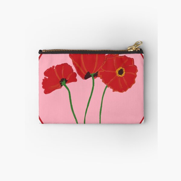 Item preview, Happy Poppies with a Pink Background designed and sold by soozie-c.
