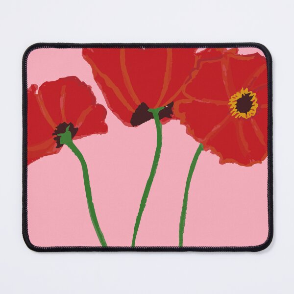 Item preview, Happy Poppies with a Pink Background designed and sold by soozie-c.