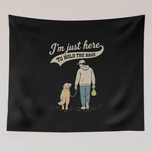 Item preview, I'm Just Here to Hold the Bags. designed and sold by Birdie and Flynn.
