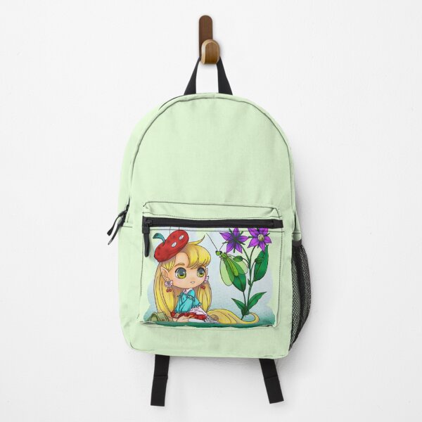 Item preview, Modren fairy with borage plant and green chrysopa designed and sold by Konopikyu.