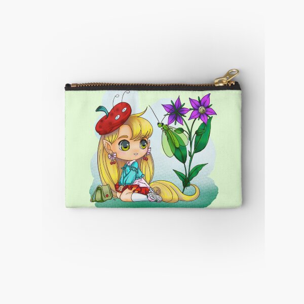 Item preview, Modren fairy with borage plant and green chrysopa designed and sold by Konopikyu.