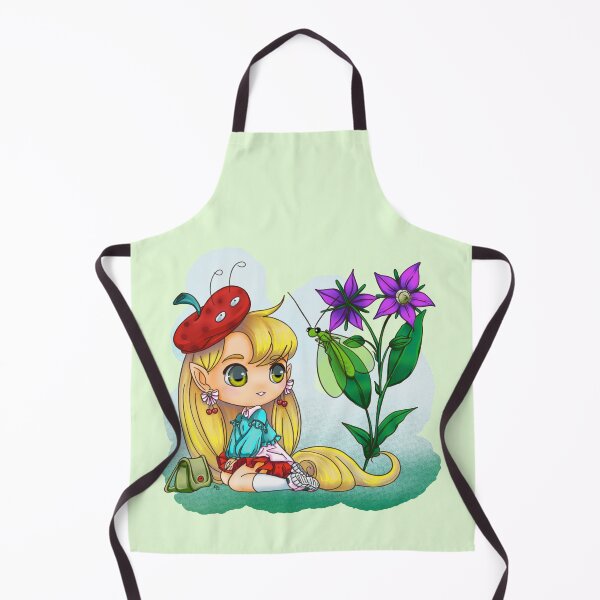Item preview, Modren fairy with borage plant and green chrysopa designed and sold by Konopikyu.