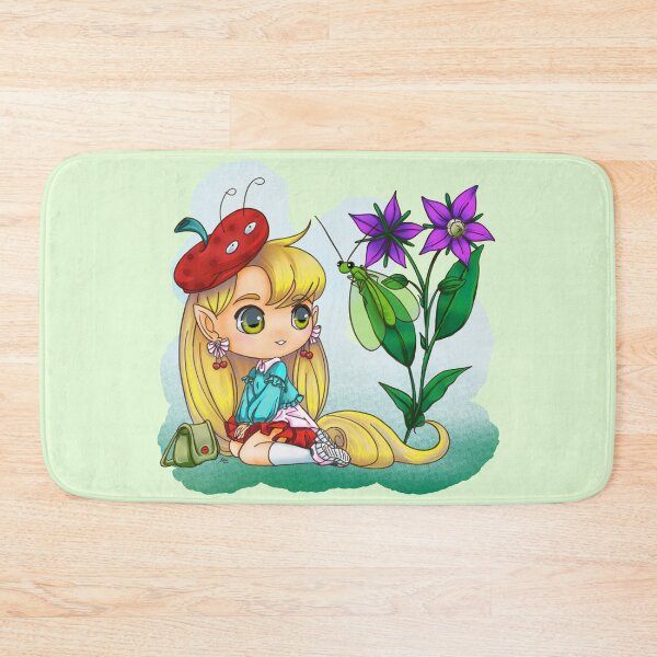 Item preview, Modren fairy with borage plant and green chrysopa designed and sold by Konopikyu.