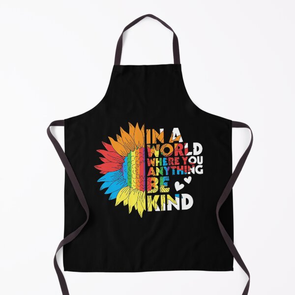Item preview, In A World Where You Can Be Anything Be Kind – Rainbow Sunflower Pride designed and sold by Canvas-Whispers.
