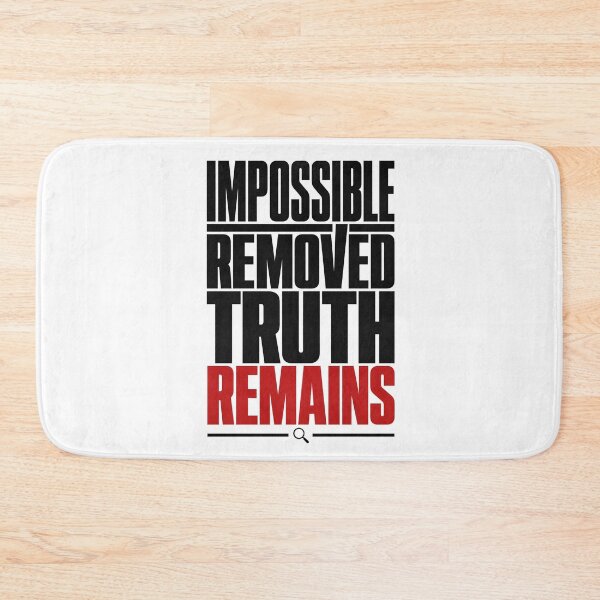 Item preview, Sherlock Holmes Impossible Removed Truth Remains Minimalist Quote designed and sold by Fenay Designs.