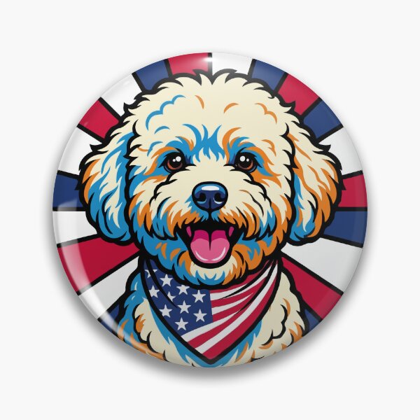 Item preview, Bichon Frise 4th of July Dog – Patriotic USA Puppy Gift designed and sold by The Real Life Symphony.