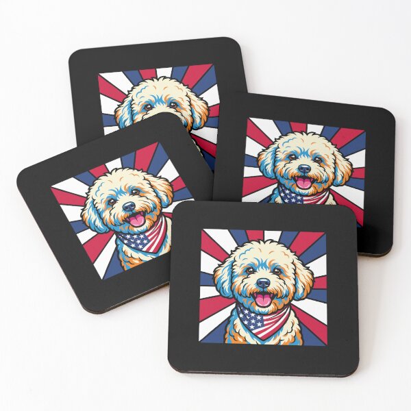 Item preview, Bichon Frise 4th of July Dog – Patriotic USA Puppy Gift designed and sold by The Real Life Symphony.