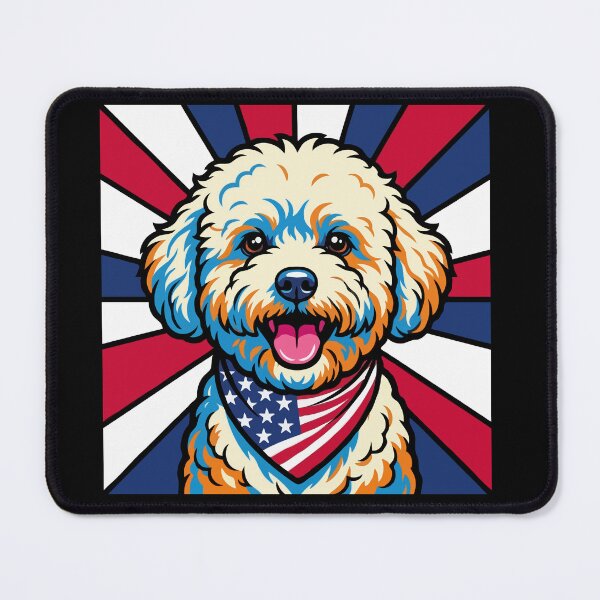 Item preview, Bichon Frise 4th of July Dog – Patriotic USA Puppy Gift designed and sold by The Real Life Symphony.