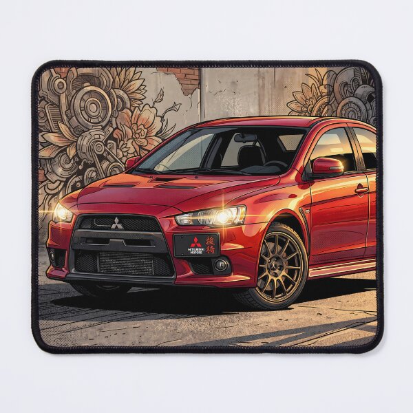 Item preview, Mitsubishi Lancer Evo X Cartoon designed and sold by Racing Art Store.