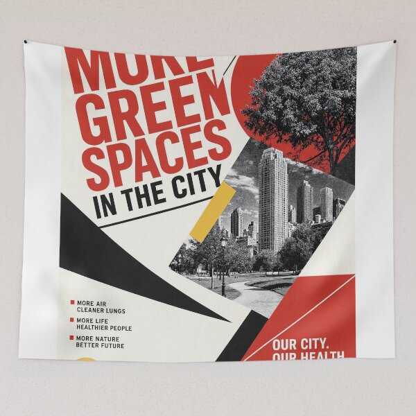 Item preview, Wall Art - Poster - More Green Spaces, Better Future designed and sold by ForeverPrintsOK.