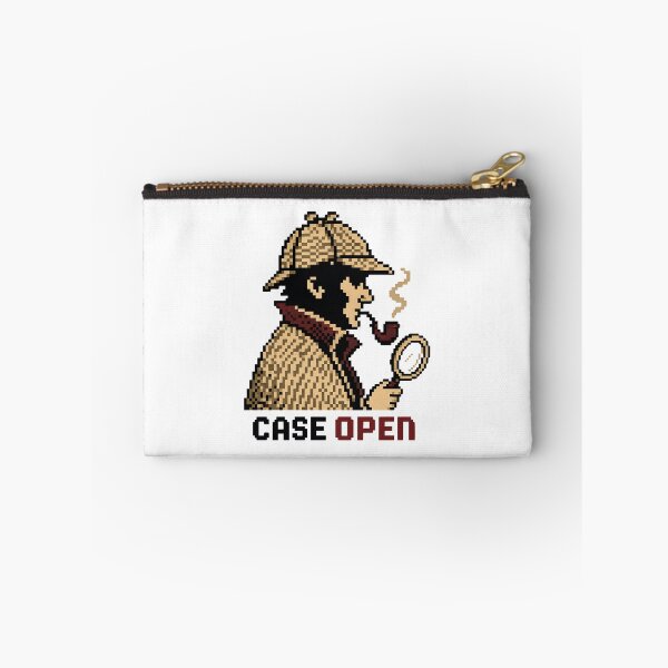 Item preview, Case Open Sherlock Holmes 8-Bit Pixel Art Detective Graphic designed and sold by Fenay Designs.