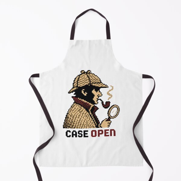 Item preview, Case Open Sherlock Holmes 8-Bit Pixel Art Detective Graphic designed and sold by Fenay Designs.