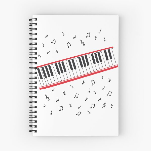 Item preview, Floating Piano Notes Melody Art designed and sold by UrbanMint-2026.
