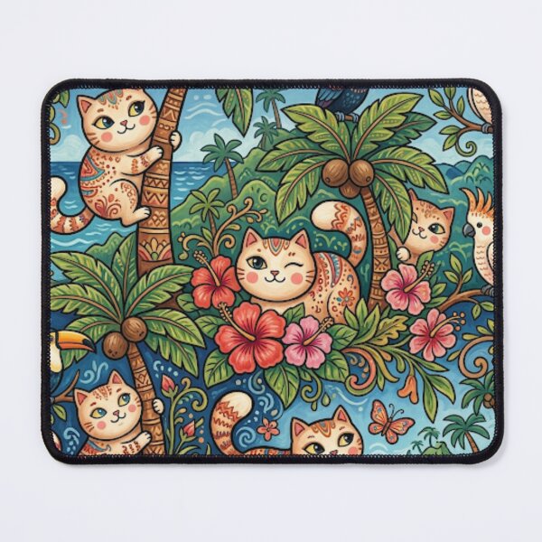 Item preview, Tropical Jungle Cat Paradise designed and sold by Iampoji.