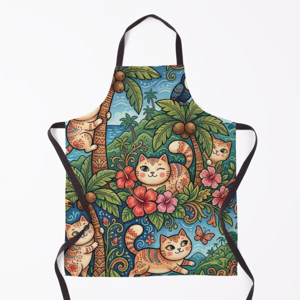 Item preview, Tropical Jungle Cat Paradise designed and sold by Iampoji.