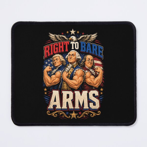 Item preview, Right To Bare Arms Patriotic Muscle Humor designed and sold by Victor Shadehorn.