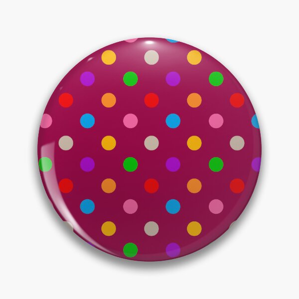 Item preview, Deep Pink Colorful Polka Dots Design   designed and sold by PatternTitan.