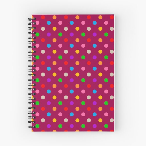Item preview, Deep Pink Colorful Polka Dots Design   designed and sold by PatternTitan.