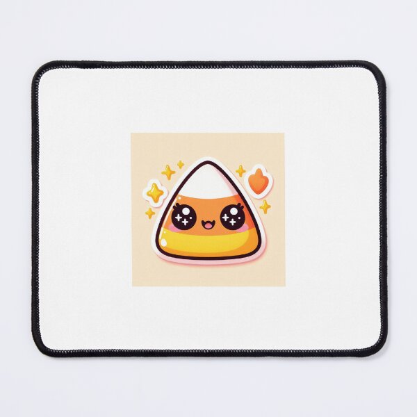 Item preview, Kawaii Halloween Candy Corn Sticker designed and sold by PastelPawsArt.