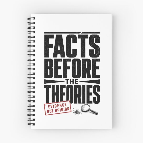 Item preview, Facts Before Theories Sherlock Holmes Evidence Not Opinion Quote designed and sold by Fenay Designs.