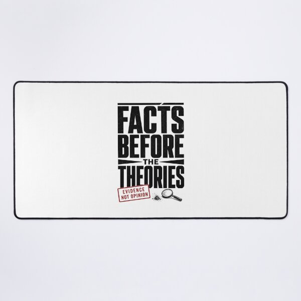 Item preview, Facts Before Theories Sherlock Holmes Evidence Not Opinion Quote designed and sold by Fenay Designs.
