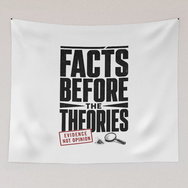 Item preview, Facts Before Theories Sherlock Holmes Evidence Not Opinion Quote designed and sold by Fenay Designs.