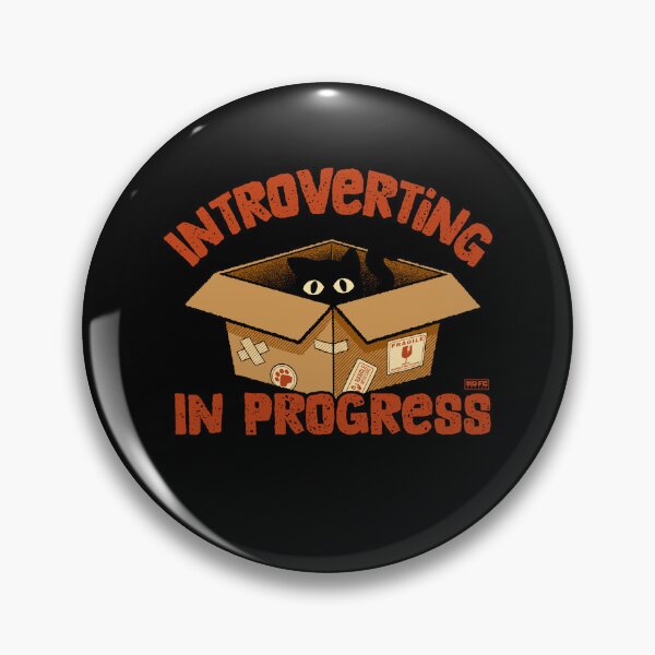 Item preview, Introverting in Progress Cat designed and sold by World Domination For Cats ®.