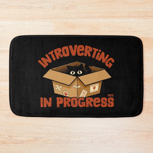 Item preview, Introverting in Progress Cat designed and sold by World Domination For Cats ®.